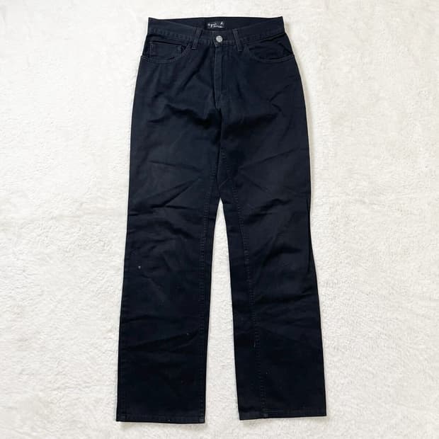 agnes b 워시드 코튼 팬츠