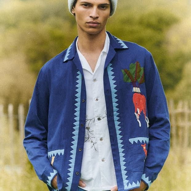 바지스트 아플리케 셔츠