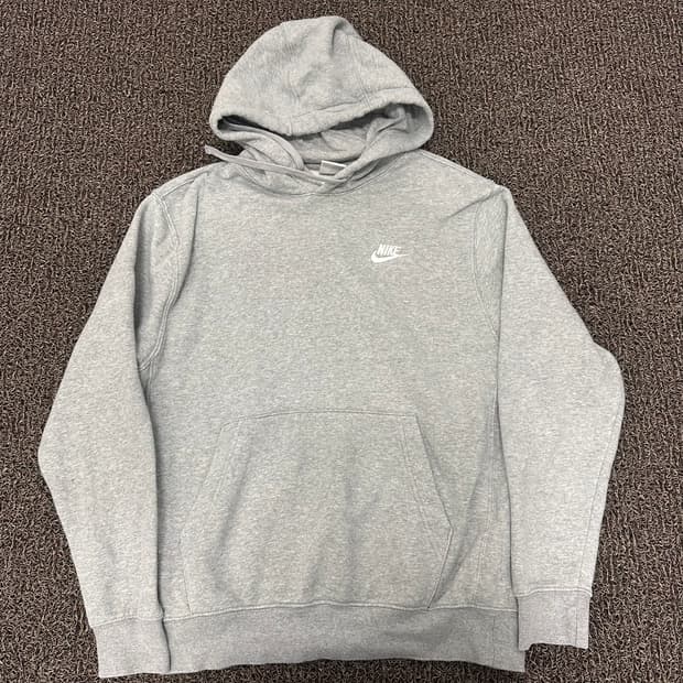 NIKE 나이키 기모 후드티 그레이 M