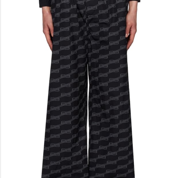 발렌시아가 모노그램 파자마 팬츠