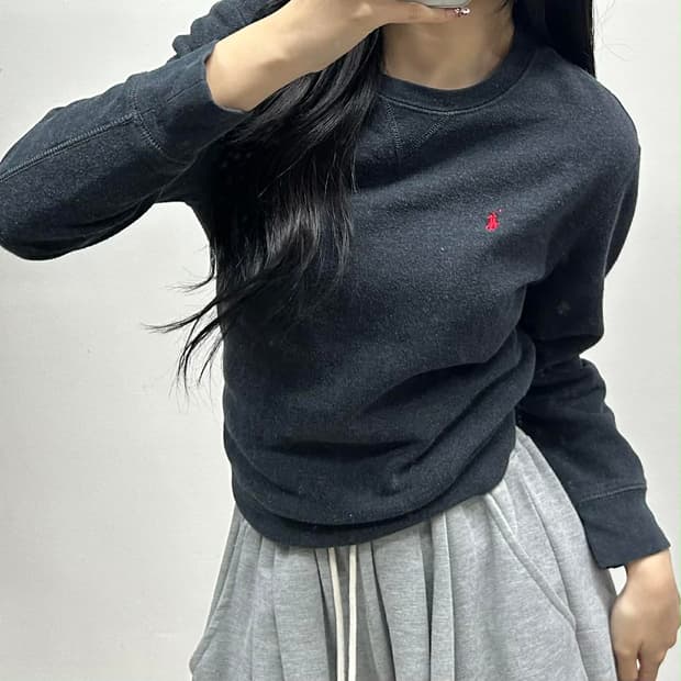 폴로 랄프로렌 차콜 그레이 스웨트셔츠 맨투맨(L)