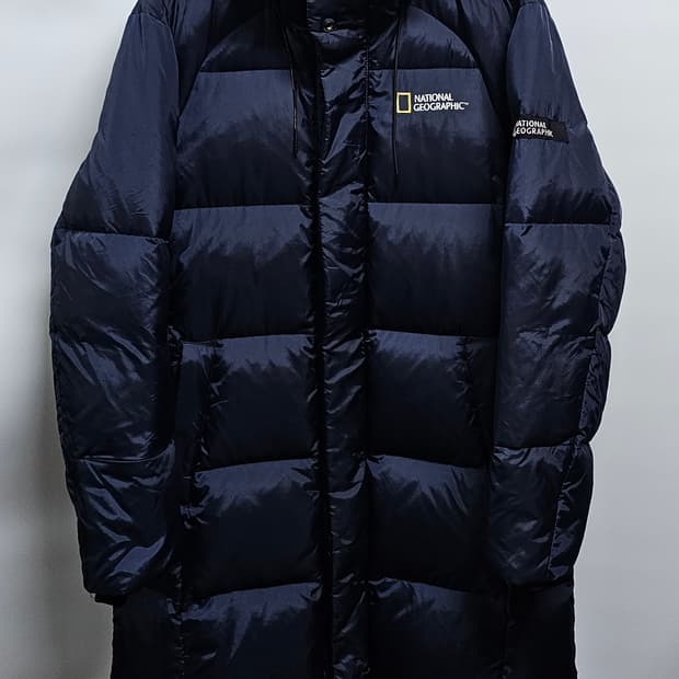 내셔널지오그래픽 덕다운롱패딩 L