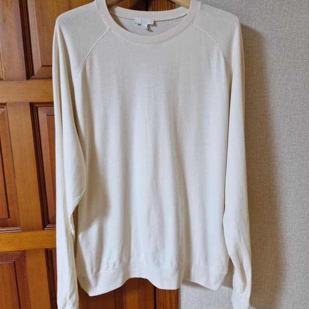 COS 코스 아이보리 긴팔티셔츠 L