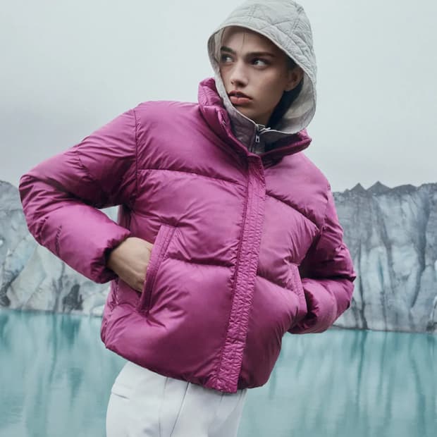 마젠타 핑크 패딩