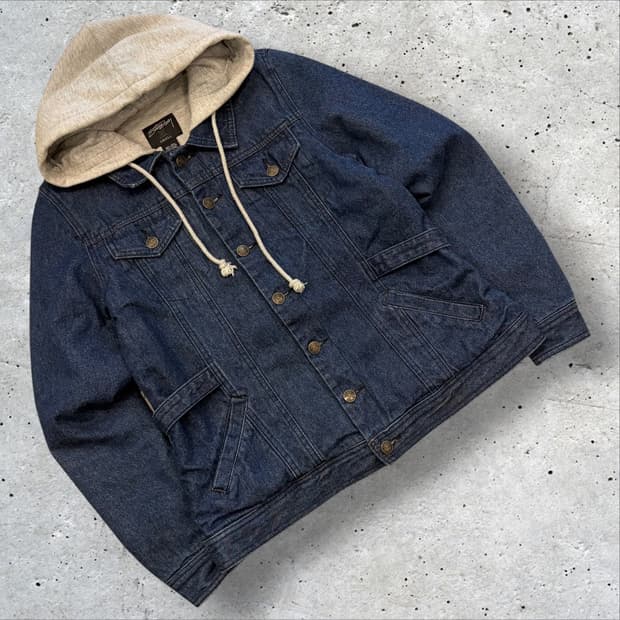[S] Stussy 스투시 우먼 후드 데님자켓 E566