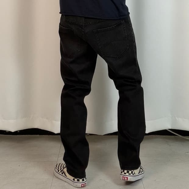 a598) 34 아르마니 슬림 블랙진