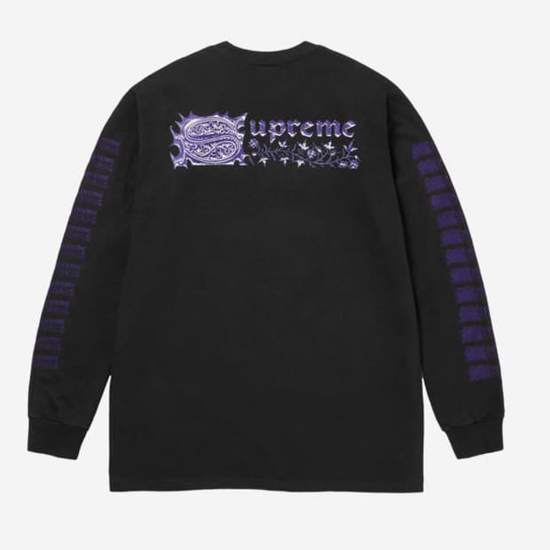 24ss Supreme saint sebastian long sleve