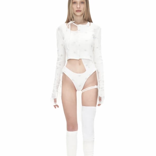 604서비스 BEAR INTARSIA KNIT CARDIGAN  가디건