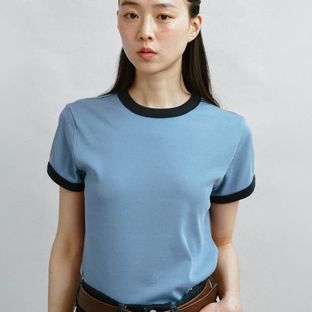얼바닉30 마일로티 더스트블루 s사이즈 새상품 반팔티 반팔