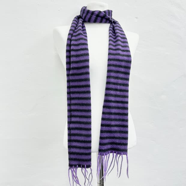 Vintage purple stripe muffler
