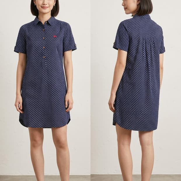 Burberry Blue Label 도트 셔츠 원피스55