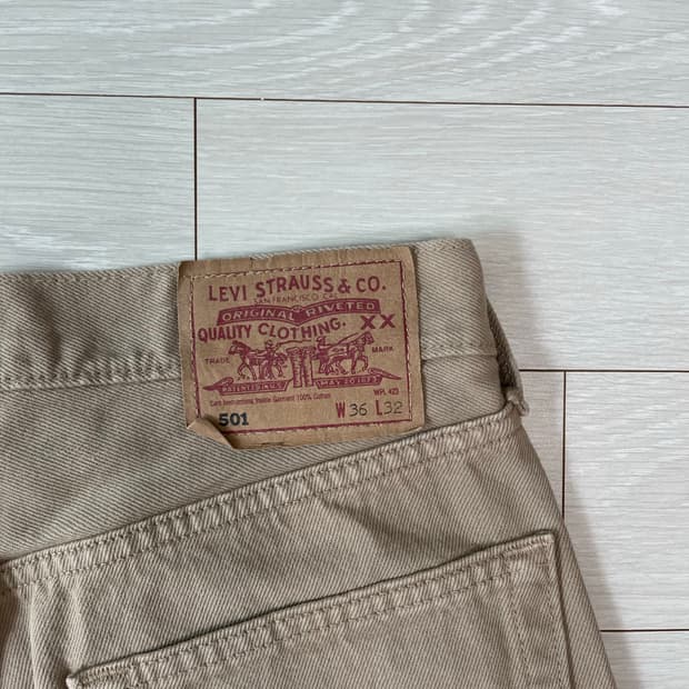 Levi’s 501 코튼 팬츠 (베이지)