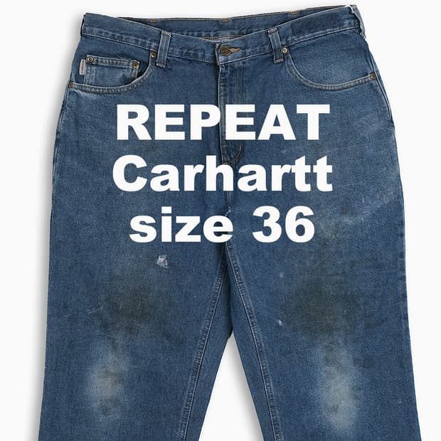 빈티지 칼하트 진청 워크 팬츠 36 인치 CH3813601