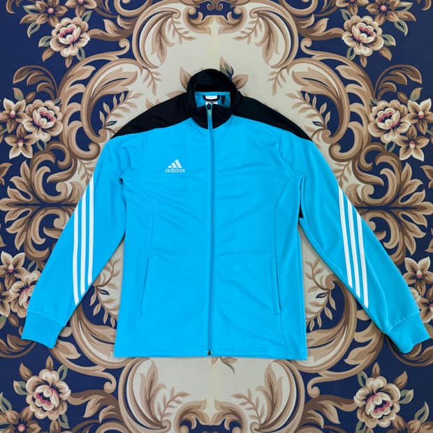 (L)아디다스ADIDAS 삼선 트랙탑 져지(하늘색)