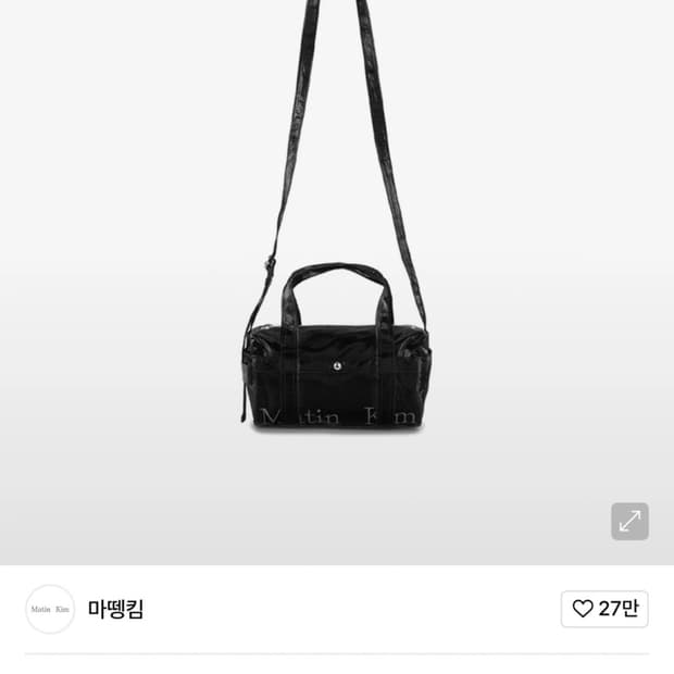 마뗑킴 글로시 미니 더플백