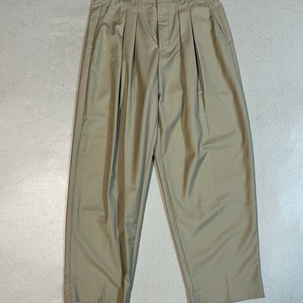 로드 존 그레이 투턱 와이드 슬랙스 베이지 M