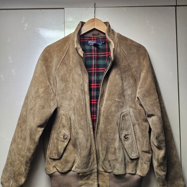 폴로 랄프로렌 90's 스웨이드 해링턴 자켓(M)