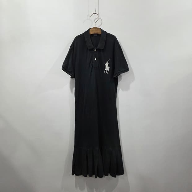 폴로랄프로렌 걸즈 피케 반팔 카라원피스 S