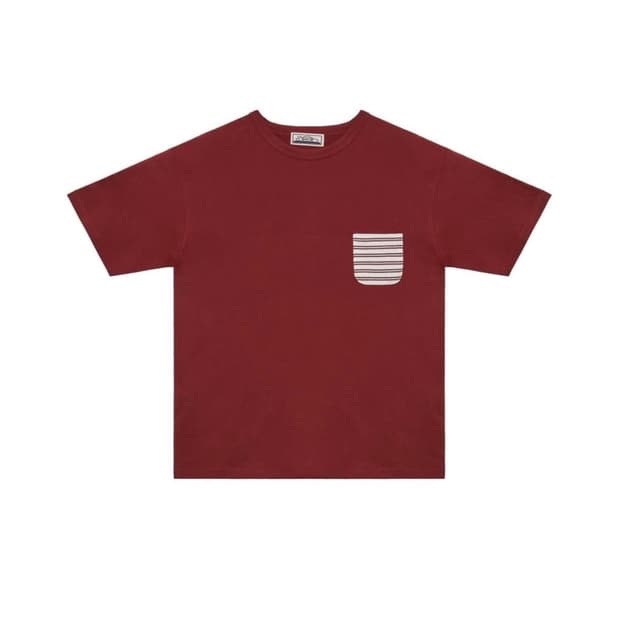 Saros Pocket T-shirt - Burgundy(2)