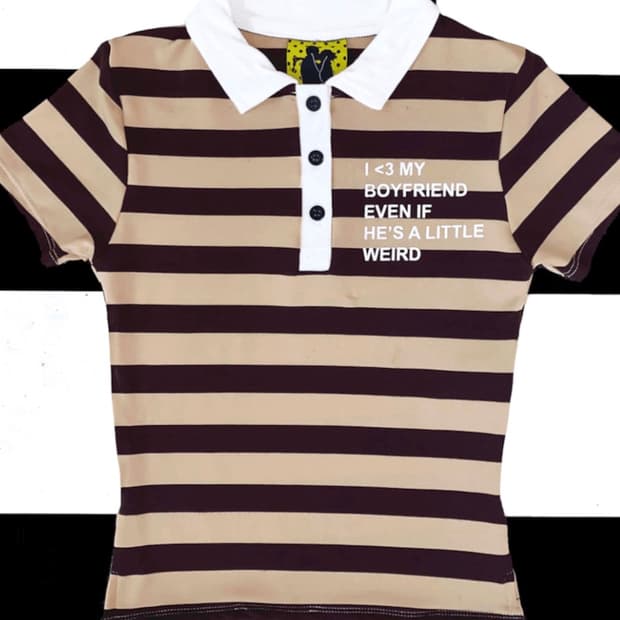 오마이티 스트라이프 폴로 티셔츠 새상품