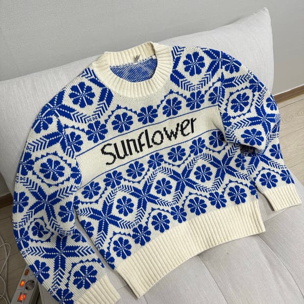 선플라워 페어아일 니트 팔아요