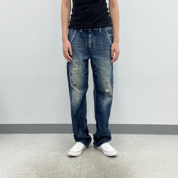 Arte povera 빈티지 워싱 데님 팬츠 M
