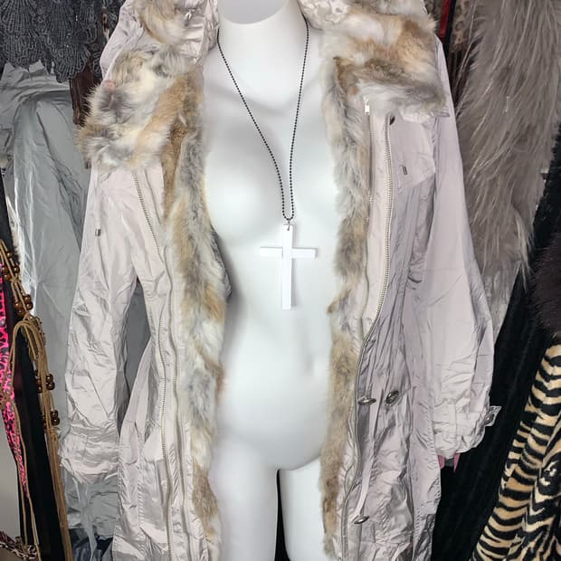 y2k 버튼 퍼 자켓