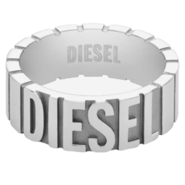 디젤 스틸 밴드 실버 링