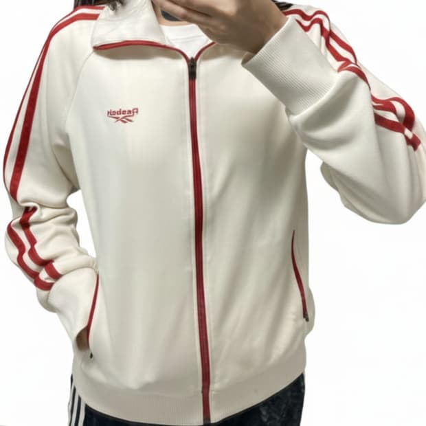 🤍대대장급❤️리복 올드스쿨 져지 집업/흰빨/희귀매물