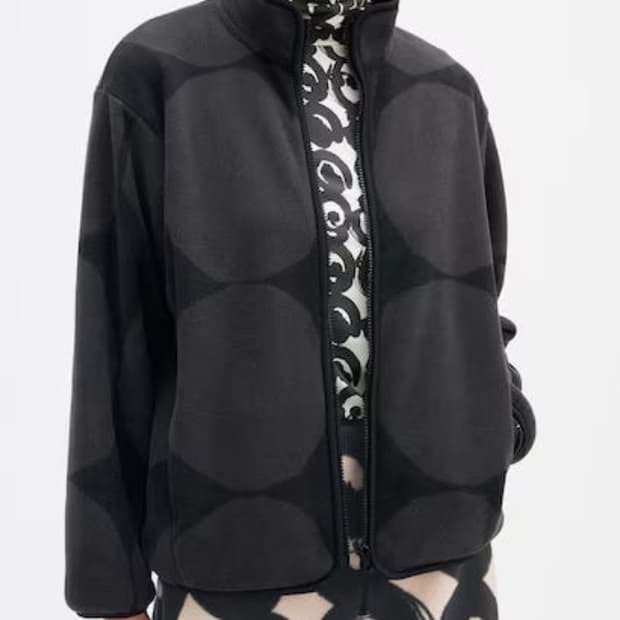 마리메꼬 유니클로 콜라보 플리스 풀 지퍼 재킷 S