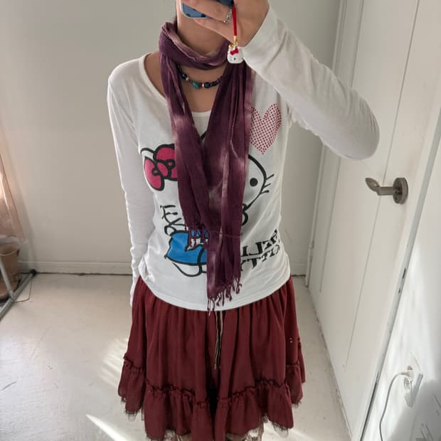 일본빈티지 페어리룩 스카프 목도리 