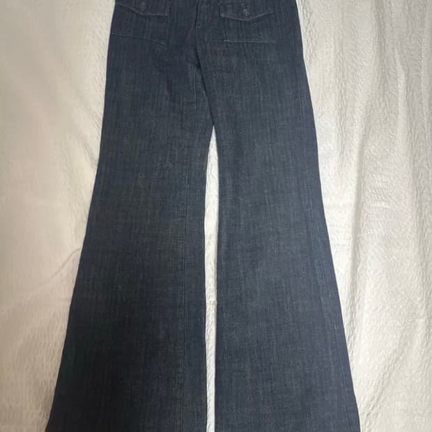 et vous 데님 로우라이즈 부츠컷 팬츠