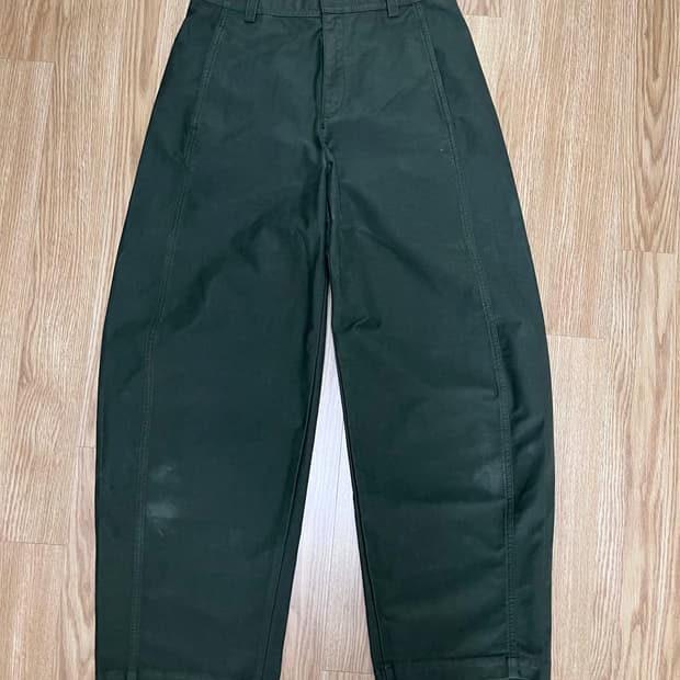 유니클로 저지배럴레그팬츠 카키 m