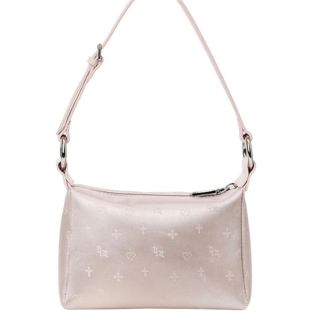 쓰리타임즈 자카드미니백 핑크 판매해요