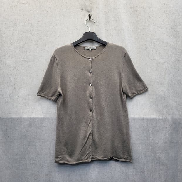 Gerts Oslo 반팔 가디건 브라운