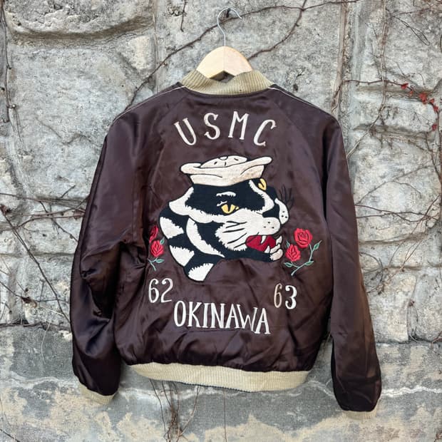 테일러 토요 60s usmc 복각 수베니어 자켓 빈티지 스카쟌