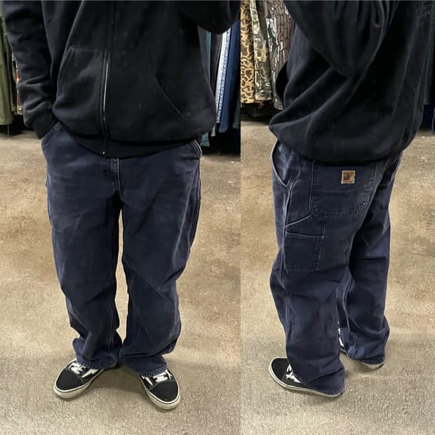 칼하트 B111 프란넬 라인드 카펜터 팬츠 (32“)