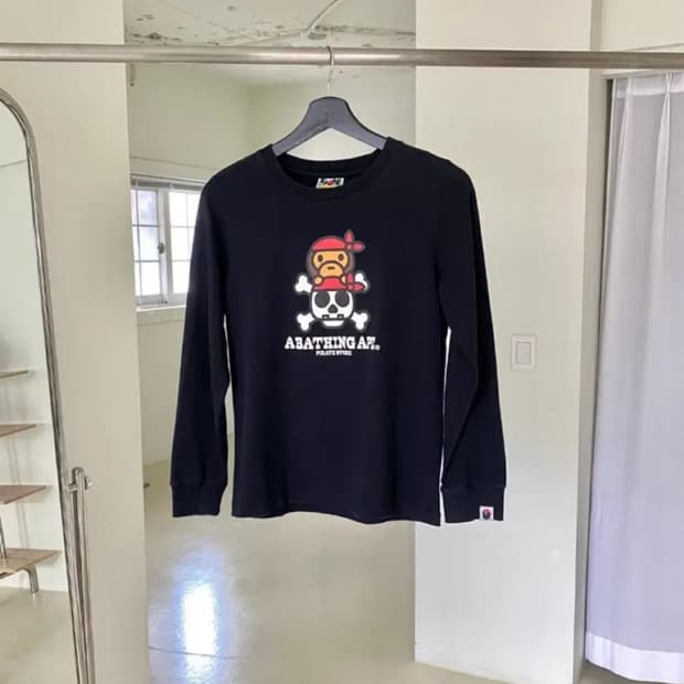 베이프 Bape 베이비 마일로 롱슬리브 티셔츠 S