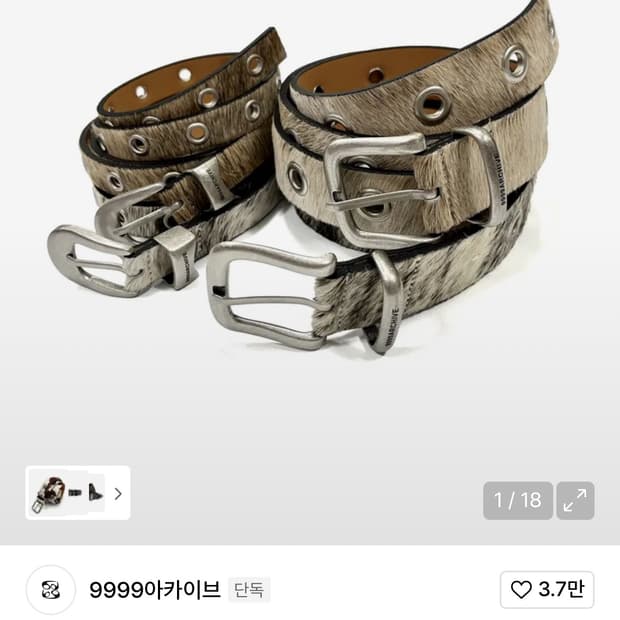 9999아카이브 아일렛벨트 slim