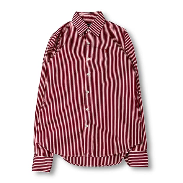 폴로랄프로렌 레드 스트라이프 긴팔 셔츠 4