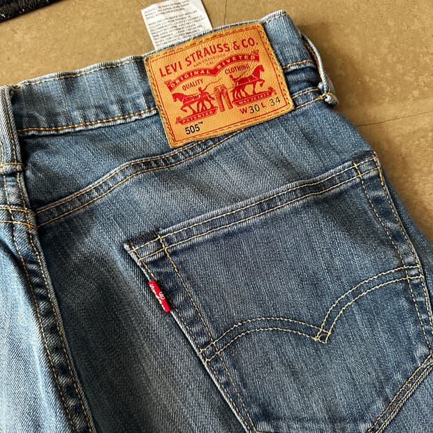 Levi’s 505 레귤러 스트레이트 데님 팬츠 w29