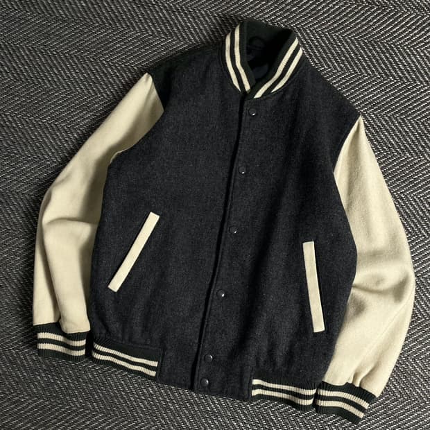 일본 오리지날 빈티지 모직 바시티 자켓y 3244