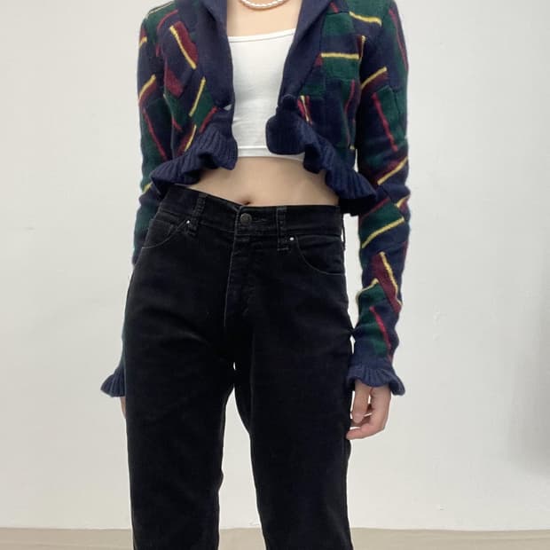 랄프로렌 크롭 가디건