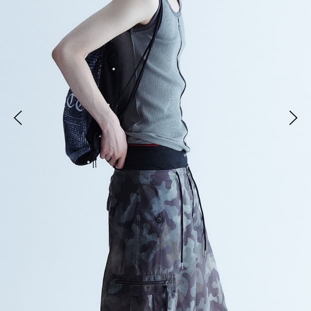 레씨토 카키 민소매 티셔츠 + 베이지 나시 따로 판매