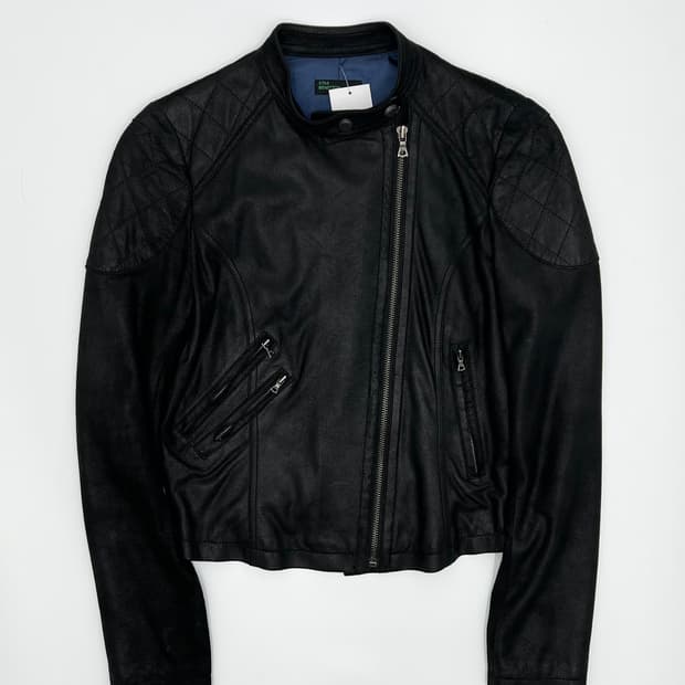 베네통 염소가죽 자켓