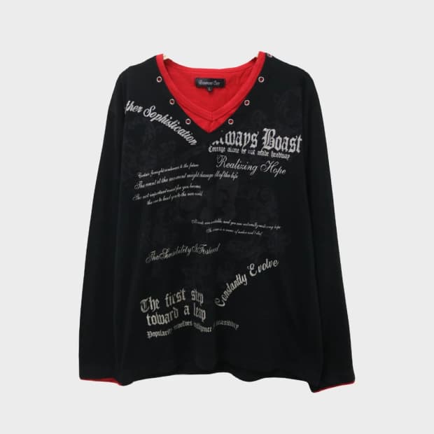 BEAUMONT CARR 레이어드 긴팔 티셔츠 67106