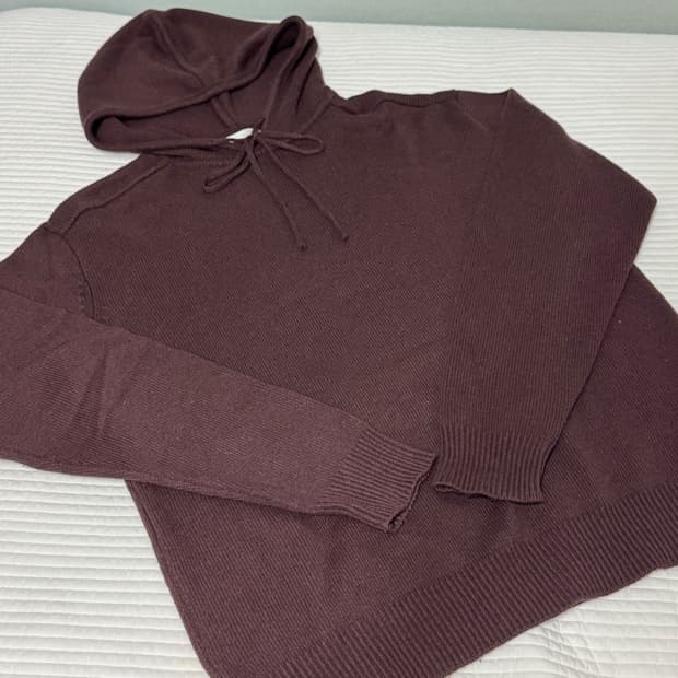 월스와일무브먼트 Comfy Knit Hoodie Maroon [2]
