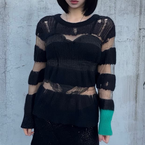 DIESEL Mesh Mix Hole Knit
