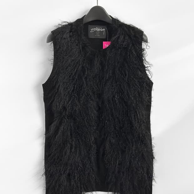 (Deadstock) 2012 FW 스투시 우먼 티베트램 퍼 니트 베스트