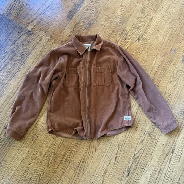 스투시 워크기어 집업 자켓 브라운 M
